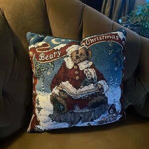 Boyds Bear Christmas cushion
